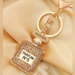 Perfume No. 5 Perfume Bottle Purse Charm